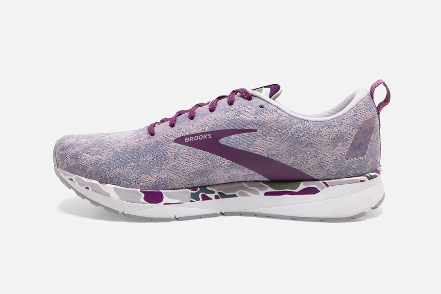 Brooks Running Shoes Womens Purple/White - Revel 4 Road - 9138-LKREN